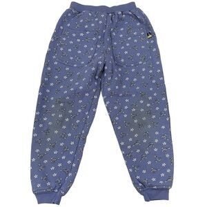 Vintage Gumboots Sweatpants Girls Sz 5 Purple Cotton Pants Cute Bird Pattern GUC